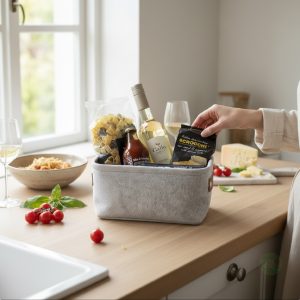 Basta Pasta Geschenkkorb mit italienischen Spezialitäten, Herzpasta, Moscato und Feinkost - Präsentkorb für 2-3 Personen aus Brock bei Münster